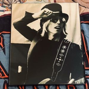 TOM PETTY 8X10 Framed Photo 1970s. COOL B&W